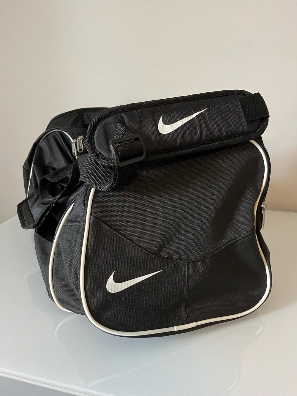 Nike Black Duffel Bag with Champs Bowl Patch